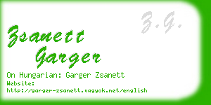 zsanett garger business card